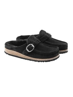 Birkenstock Buckley Shearling Clogs Mule Shoes 42 260 Ladies 9 Mens 7 Black